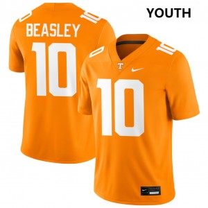 Youth Kaleb Beasley Tennessee Orange Tennessee #10 Official Jerseys