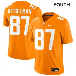 Youth Miles Kitselman Tennessee Orange Tenn #87 Limited Jersey