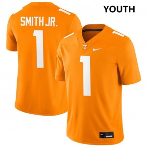 Youth Travis Smith Jr. Tennessee Orange Vols #1 Game Jerseys