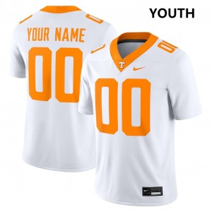 Youth Custom White UT #00 Replica Jersey